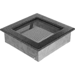 Kratka Wentylacyjna Kominkowa 17x17 Czarno-Srebrna
