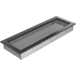 Kratka Wentylacyjna Kominkowa 17x49 Czarno-Srebrna