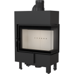 Kominek Powietrzny Stalowy Lucy Slim Prawy Bs 8 Kw Ø 160