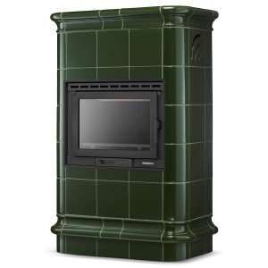 Piec Kominek Kaflowy Koza Roma Zielona 13kW