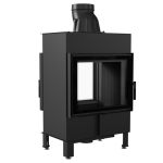 Kominek Powietrzny Stalowy Lucy Tunel 12 Kw Ø 200 Black