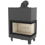 Kominek Powietrzny Stalowy Mbo Prawy Bs 15 Kw Fi 200 Szyba Gięta