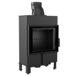 Kominek Stalowy Lucy Slim 8 Kw Fi 160 Black