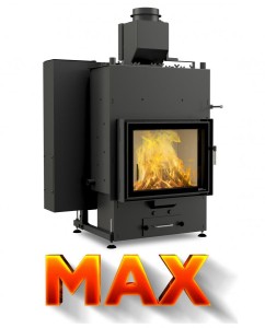 Kominek Louis aqua max 20 kw twin glass a++