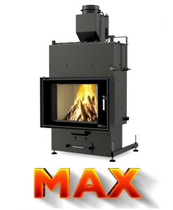 Kominek Louis panorama aqua max 20 kw triple glass a++