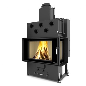 Kominek Louis corner right air 10kw twin glass automatyczne czyszczenie