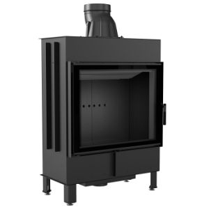 Kominek Powietrzny Stalowy Lucy 15 Kw Ø 200 Black