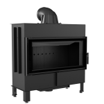 Kominek Powietrzny Stalowy Lucy 16 Kw Ø 200 Black